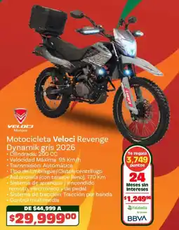 Soriana Híper Veloci motors motocicleta revenge dynamik gris 2026 oferta