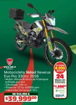 Soriana Híper Veloci motors motocicleta veloci xeverus oferta