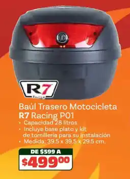 Soriana Híper Baúl trasero motocicleta oferta