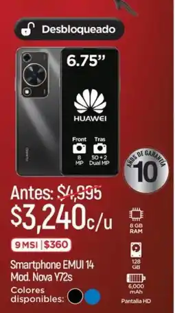 Chedraui Huawei smartphone emui 14 oferta