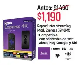 Chedraui Reproductor streaming oferta