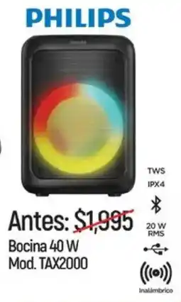 Chedraui PHILIPS Bocina oferta