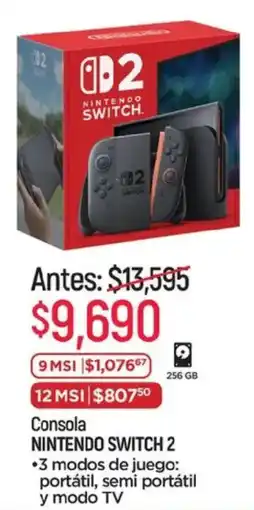 Chedraui Switch 2 consola nintendo oferta