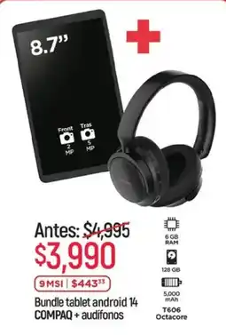 Chedraui Bundle tablet android 14 oferta