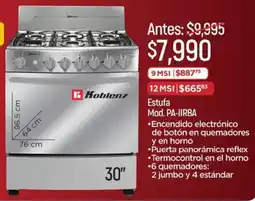 Chedraui Koblenz estufa oferta