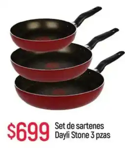 Chedraui T-fal set de sartenes dayli stone oferta