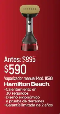 Chedraui Hamilton beach vaporizador manual oferta