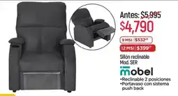 Chedraui Mobel sillón reclinable oferta