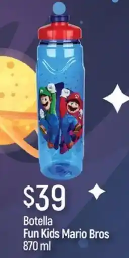 Chedraui Fun kids mario bros botella oferta