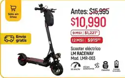 Chedraui Lm raceway scooter eléctrico oferta