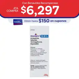 Farmacias Benavides 12.5 mg Tirzepatida/0.6 ml Solución Inyectable oferta