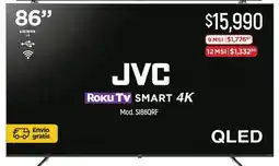 Chedraui Jvc smart tv 86" oferta