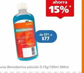 Farmacia San Pablo Bencidamina sol 0.15gr c/360ml vitafast oferta