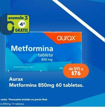 Farmacia San Pablo Metformina tab 850mg c/60 cronix oferta