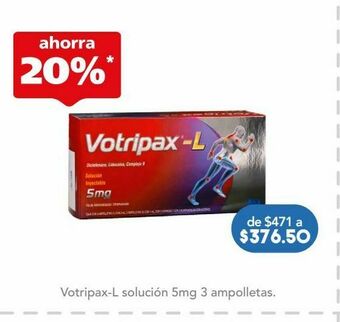 Farmacia San Pablo Votripax-l sol 5mg ams c/3 oferta