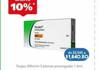 Farmacia San Pablo Toujeo iny 300ui/ml plu c/3 oferta