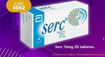 Farmacia San Pablo Serc tab 16mg caj c/20 oferta
