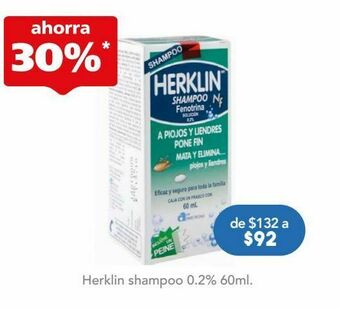Farmacia San Pablo Herklin sha 0.2gr fra c/60ml oferta