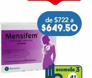 Mensifem tab 2.8mg caj c/60