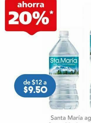 Farmacia San Pablo Santa maria agua btl c/1lt oferta