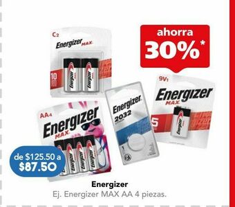 Farmacia San Pablo Energizer max aa bli c/4pz oferta