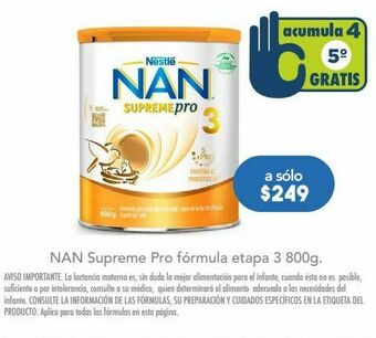 Farmacia San Pablo Nan supreme pro formula et 3 c/800gr oferta