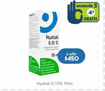 Farmacia San Pablo Hyabak got 0.15% caj /10ml oferta