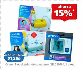 Omron nebulizador c/com ne-c801la c/1pza