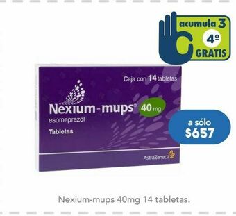 Farmacia San Pablo Nexium mups tab 20mg caj c/14 oferta