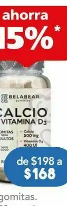 Belabear calcio + vitamina d3 c/100pzs