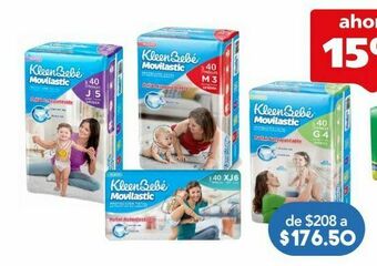 Farmacia San Pablo Kleen bb pañales movilastic gde c/40pzs oferta