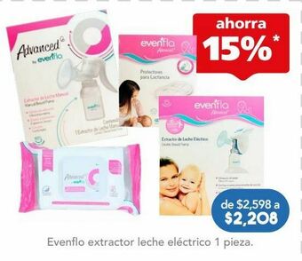 Evenflo extractor leche electrico c/1pza
