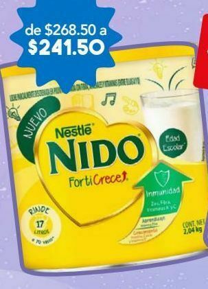 Farmacia San Pablo Nido leche en polvo forticrece c/2.04kg oferta