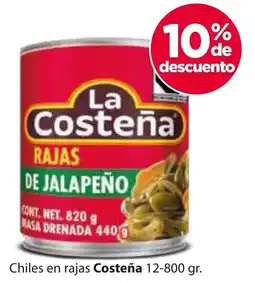 Zorro Costeña chiles en rajas oferta