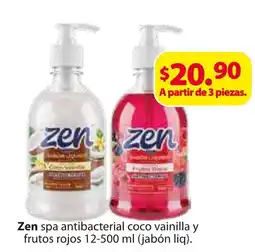 Zorro Zen spa antibacterial coco vainilla y frutos rojos oferta