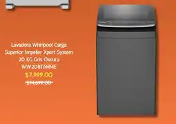 Bodega Aurrerá Whirlpool lavadora carga superior impeller xpert system oferta