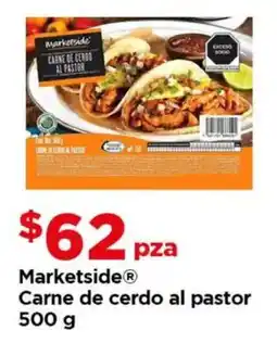 Bodega Aurrerá Marketside carne de cerdo al pastor oferta