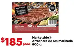 Bodega Aurrerá Marketside arrachera de res marinada oferta