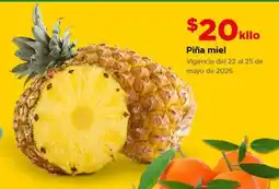 Bodega Aurrerá Piña miel Vigencia oferta