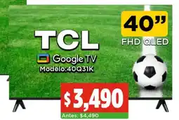 Bodega Aurrerá Tcl google tv 40" oferta