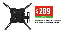 Bodega Aurrerá Macformet soporte universal articulado one arm de 24-65" oferta