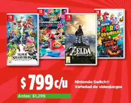 Bodega Aurrerá Switch nintendo variedad de videojuegos oferta