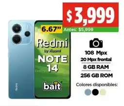 Bodega Aurrerá Redmi note 14 6.67" oferta