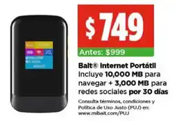 Bodega Aurrerá Balt internet portátil oferta