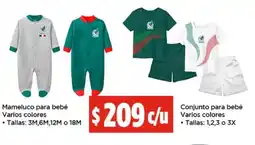 Bodega Aurrerá Mameluco para bebé varios colores oferta