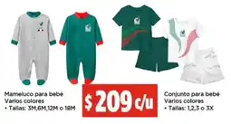 Bodega Aurrerá Conjunto para bebé varios colores oferta