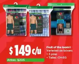 Bodega Aurrerá Fruit of the loom variedad de boxers oferta