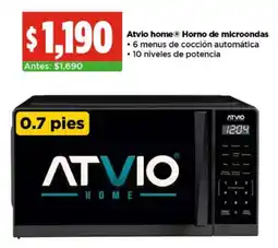 Bodega Aurrerá Atvio home horno de microondas oferta