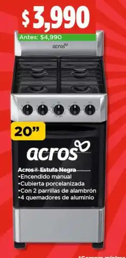 Bodega Aurrerá Acros estufa negra oferta