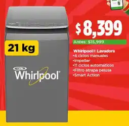 Bodega Aurrerá Whirlpool lavadora oferta